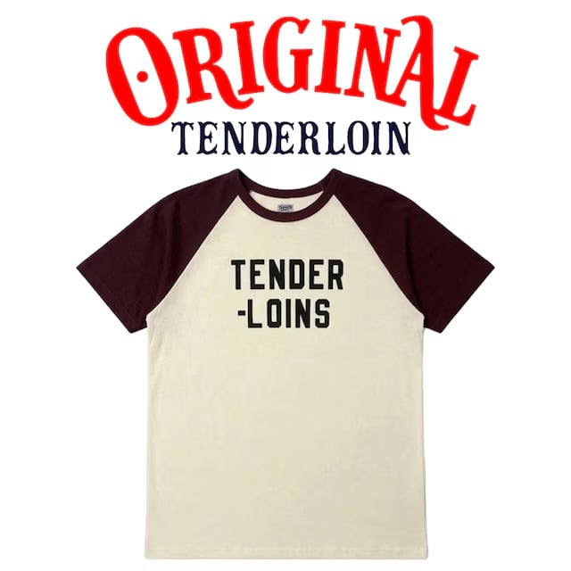 tenderloin Mサイズ　ラグラン　バーガンディ TENDERLOIN RAGLAN SLEEVE T-SHIRTS BURGUNDY | OR