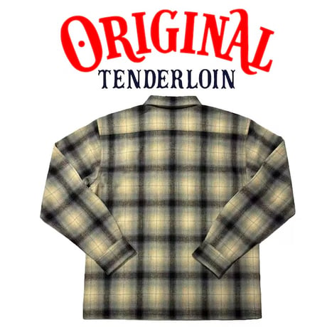 TENDERLOIN OMBRE CHECK SHIRTS BEIGE