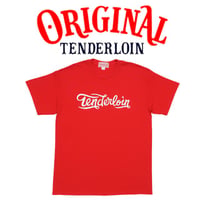 TENDERLOIN Cola LOGO T-SHIRTS 6.0oz PREMIUM COTTON 100% RED