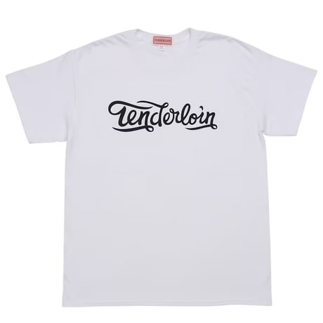 TENDERLOIN Cola LOGO T-SHIRTS 6.0oz PREMIUM COTTON 100% WHITE