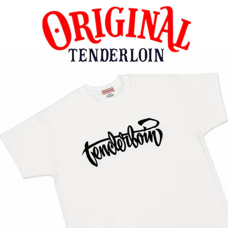 TENDERLOIN LOGO T-SHIRTS 6.0oz PREMIUM COTTON 100% BLACK