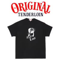 TENDERLOIN ZIGZAG T-SHIRTS 6.0oz PREMIUM COTTON 100% BLACK