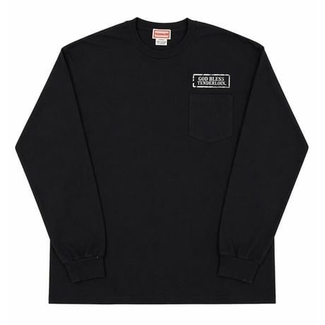 TENDERLOIN GOD BLESS LONG SLEEVE TEE 6.0oz PREMIUM COTTON 100%