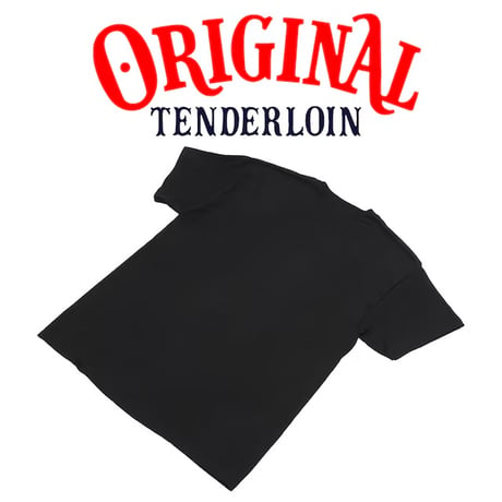 TENDERLOIN Cola LOGO T-SHIRTS 6.0oz PREMIUM COTTON 100% BLACK