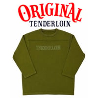 TENDERLOIN SILK KNIT FOOTBALL SHIRTS KAHKI
