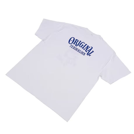 TENDERLOIN ZIGZAG T-SHIRTS 6.0oz PREMIUM COTTON 100% WHITE