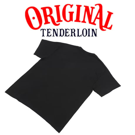 TENDERLOIN Bee LOGO T-SHIRTS 6.0oz PREMIUM COTTON 100% BLACK