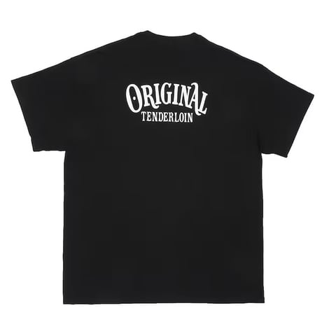 TENDERLOIN ZIGZAG T-SHIRTS 6.0oz PREMIUM COTTON 100% BLACK