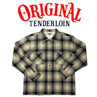 TENDERLOIN OMBRE CHECK SHIRTS BEIGE