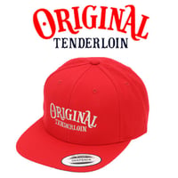 TENDERLOIN テンダーロイン CAP OT フラット バイザー ベースボール キャップ レッド