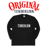 TENDERLOIN UNEMPLOYED HEAVY WEIGHT LONG SLEEVE TEE 6.5oz PREMIUM COTTON 100% BLACK