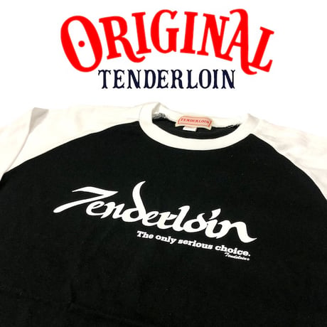 TENDERLOIN 3/4 LOGO SLEEVE T-SHIRTS 5.6oz PREMIUM COTTON 100%