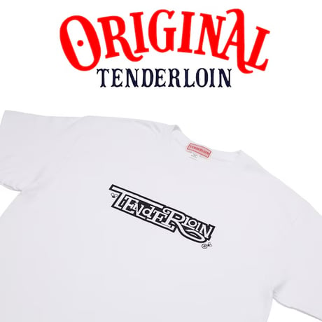 TENDERLOIN Bee LOGO T-SHIRTS 6.0oz PREMIUM COTTON 100% WHITE