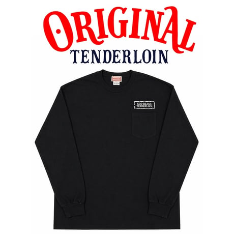 TENDERLOIN GOD BLESS LONG SLEEVE TEE 6.0oz PREMIUM COTTON 100%