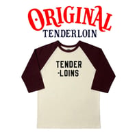 TENDERLOIN LOGO 17 3/4 SLEEVE T-SHIRTS BURGUNDY（テンダーロイン ロゴ 17 3/4 スリーブ Tシャツ バーガンディ）