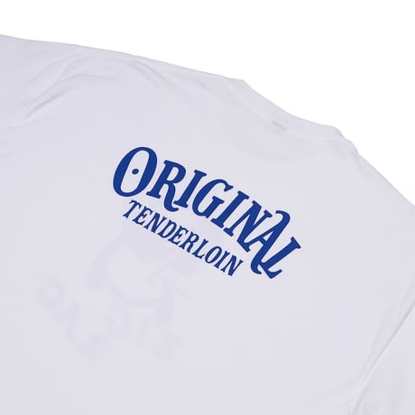 TENDERLOIN ZIGZAG T-SHIRTS 6.0oz PREMIUM COTTON 100% WHITE