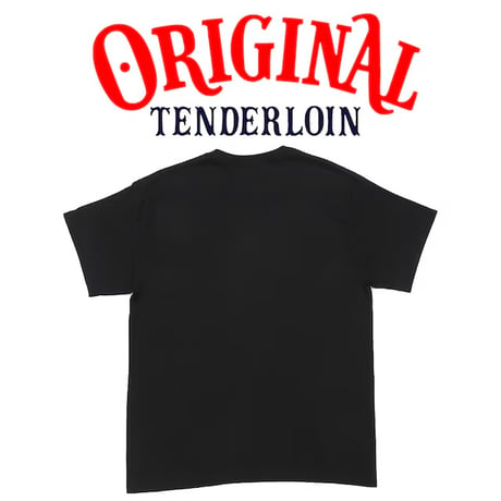 TENDERLOIN Bee LOGO T-SHIRTS 6.0oz PREMIUM COTTON 100% BLACK