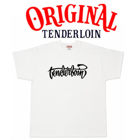 TENDERLOIN LOGO T-SHIRTS 6.0oz PREMIUM COTTON 100% BLACK