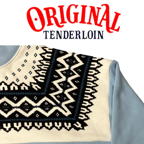 TENDERLOIN NORDIC SWEATSHIRTS SAX