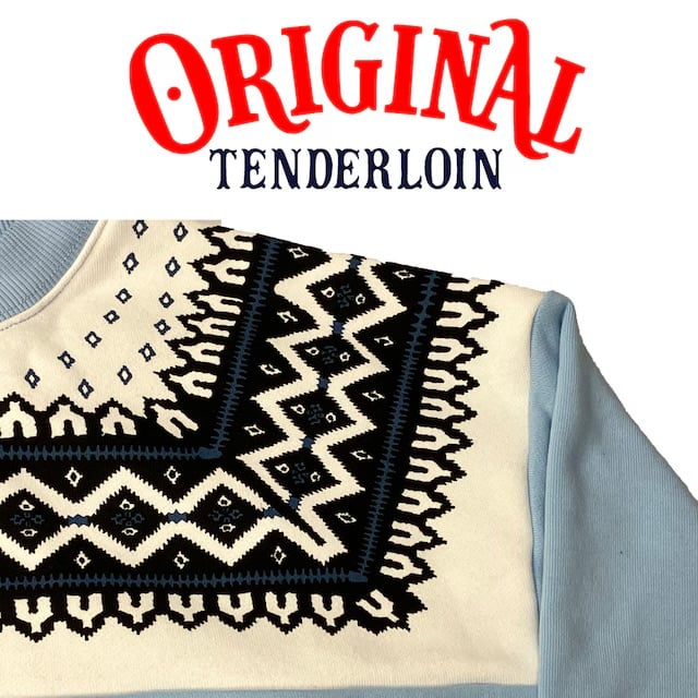 TENDERLOIN NORDIC SWEATSHIRTS SAX | ORIGINAL TE