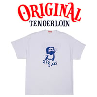 TENDERLOIN ZIGZAG T-SHIRTS 6.0oz PREMIUM COTTON 100% WHITE