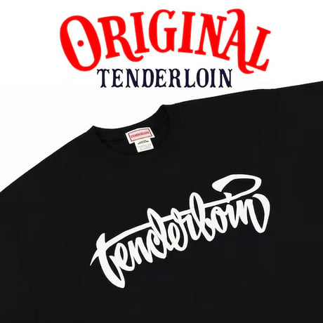 TENDERLOIN LOGO T-SHIRTS 6.0oz PREMIUM COTTON 100% BLACK
