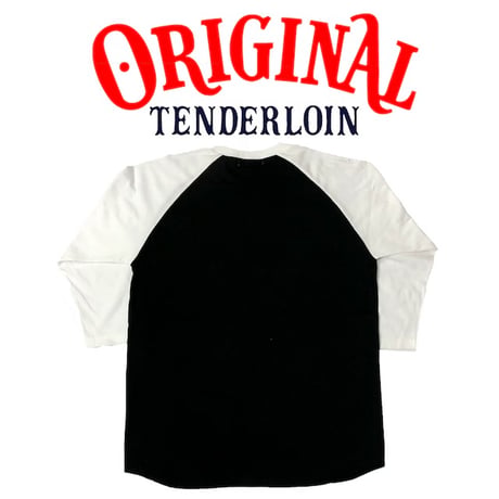 TENDERLOIN 3/4 LOGO SLEEVE T-SHIRTS 5.6oz PREMIUM COTTON 100%