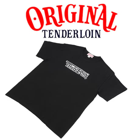 TENDERLOIN Bee LOGO T-SHIRTS 6.0oz PREMIUM COTTON 100% BLACK