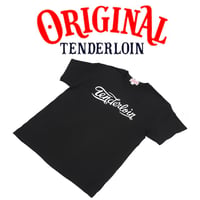 TENDERLOIN Cola LOGO T-SHIRTS 6.0oz PREMIUM COTTON 100% BLACK
