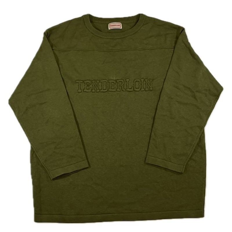 TENDERLOIN SILK KNIT FOOTBALL SHIRTS KAHKI | OR