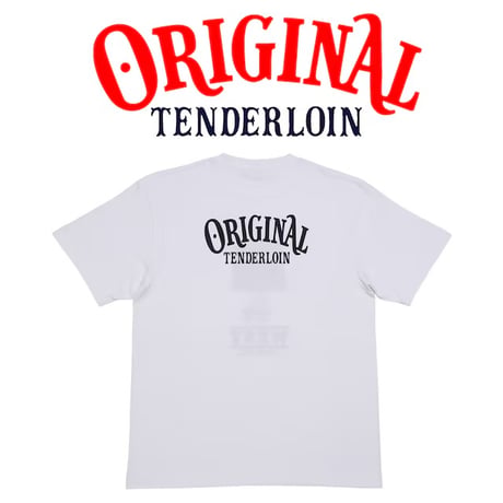 TENDERLOIN WEST COLLABORATION T-SHIRTS 5.6oz PREMIUM COTTON 100% WHITE