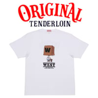 TENDERLOIN WEST COLLABORATION T-SHIRTS 5.6oz PREMIUM COTTON 100% WHITE