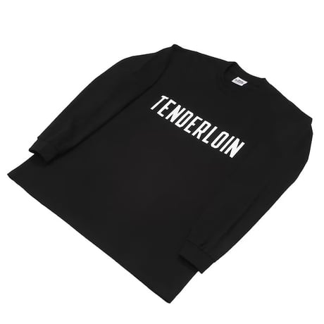 TENDERLOIN UNEMPLOYED HEAVY WEIGHT LONG SLEEVE TEE 6.5oz PREMIUM COTTON 100% BLACK