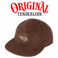TENDERLOIN CORDUROY FLAT VISOR CAP BROWN