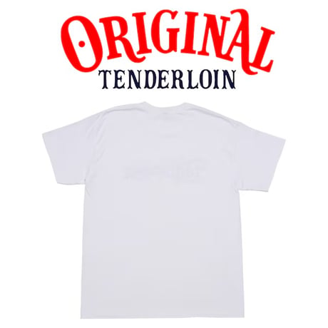 TENDERLOIN Cola LOGO T-SHIRTS 6.0oz PREMIUM COTTON 100% WHITE