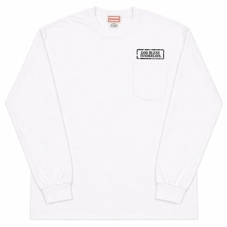TENDERLOIN GOD BLESS LONG SLEEVE TEE 6.0oz PREMIUM COTTON 100%