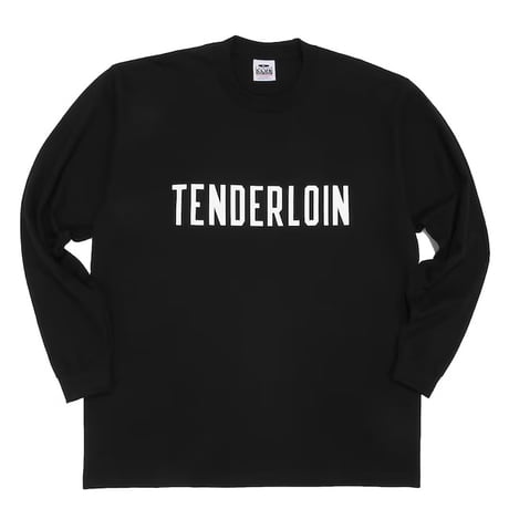 TENDERLOIN UNEMPLOYED HEAVY WEIGHT LONG SLEEVE TEE 6.5oz PREMIUM COTTON 100% BLACK
