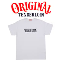 TENDERLOIN Bee LOGO T-SHIRTS 6.0oz PREMIUM COTTON 100% WHITE