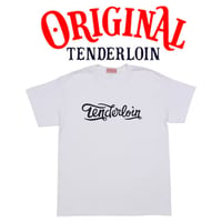 TENDERLOIN Cola LOGO T-SHIRTS 6.0oz PREMIUM COTTON 100% WHITE