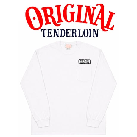TENDERLOIN GOD BLESS LONG SLEEVE TEE 6.0oz PREMIUM COTTON 100%