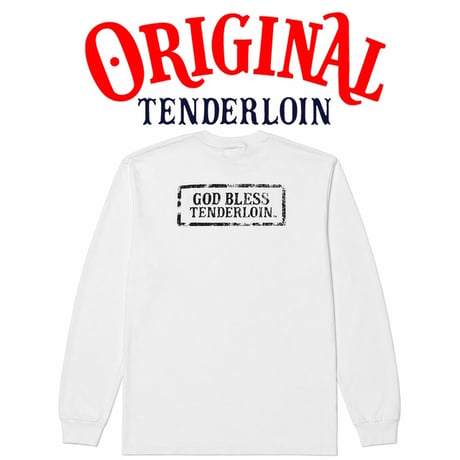 TENDERLOIN GOD BLESS LONG SLEEVE TEE 6.0oz PREMIUM COTTON 100%