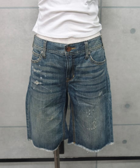 denim half pants