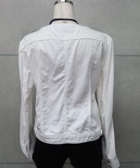 white denim jacket
