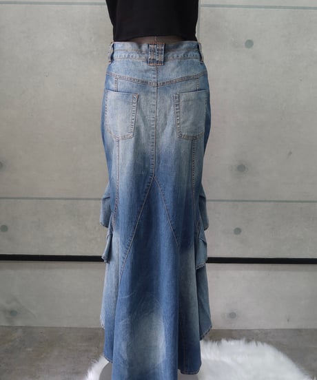 mermaid denim skirt