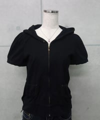 Puff sleeve zip foodie