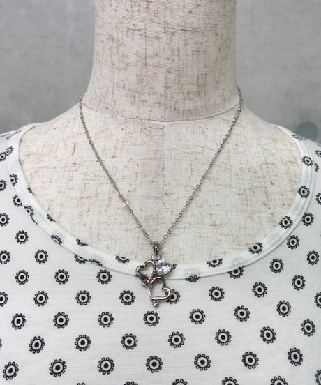 three heart necklace