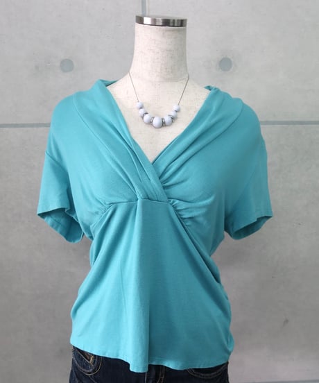 turquoise twist top
