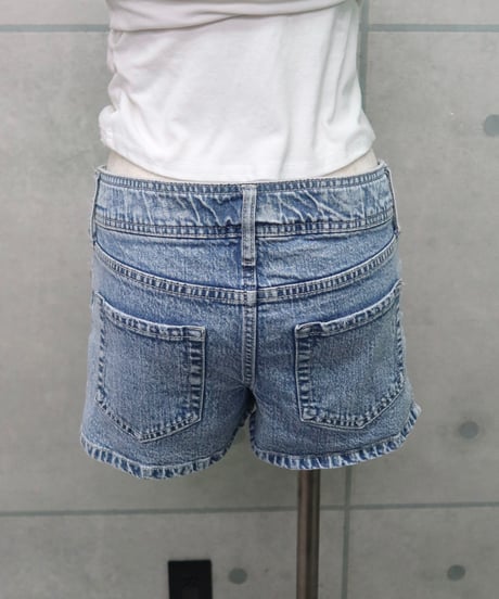 light blue short denim