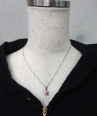 Pink star necklace