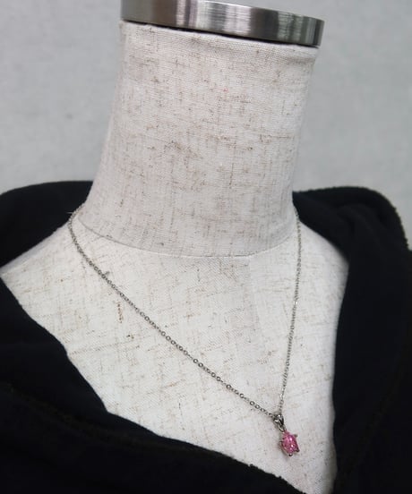 Pink star necklace